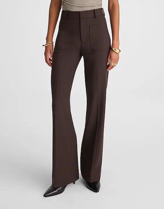 Madewell High-Rise Bootcut Trouser Molasses