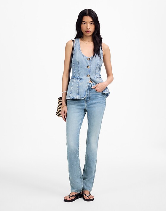 madewell High-Rise Stovepipe Jeans custer wash