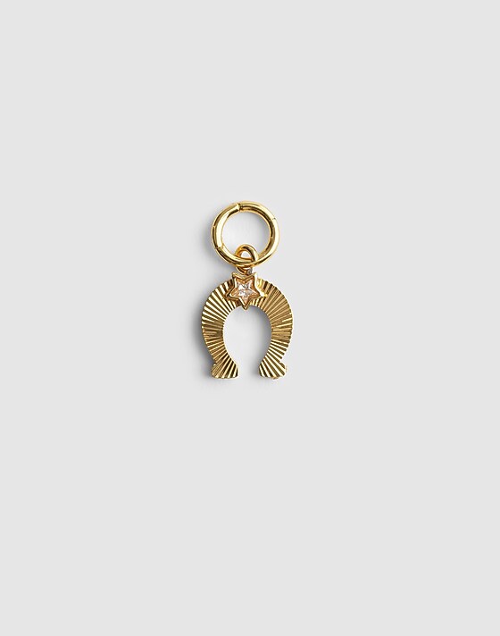 madewell Horseshoe Charm antique gold