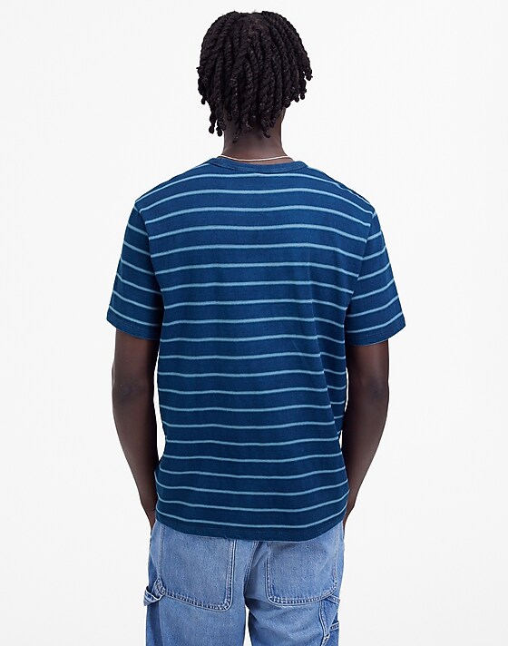 Madewell Indigo-Dyed Slub Tee Dark Indigo