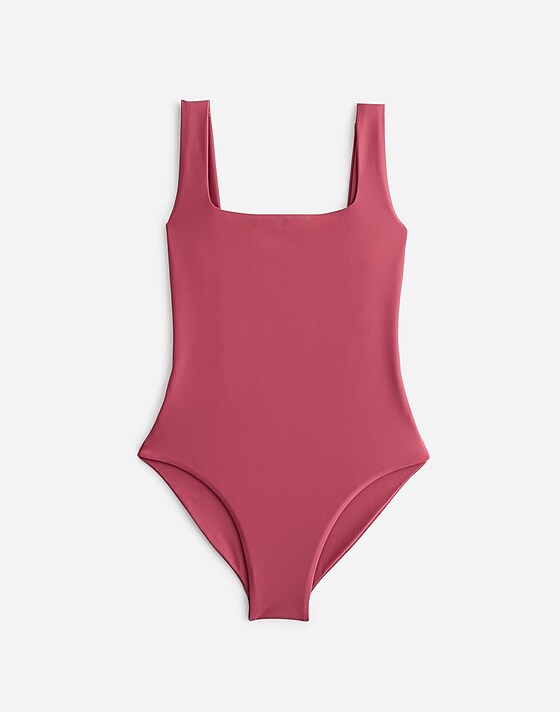 madewell Jade Swim Haven One-Piece Swimsuit berry