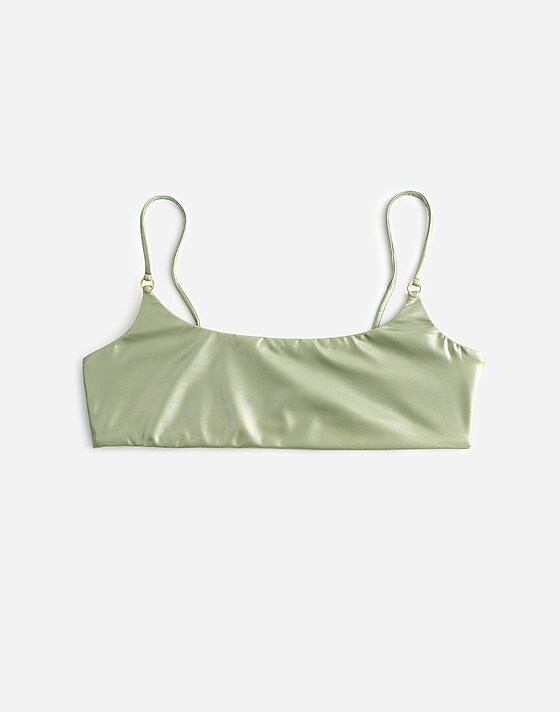 madewell Jade Swim Hinge Bikini Top green