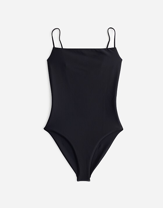 madewell Jade Swim Layla One-Piece Swimsuit black