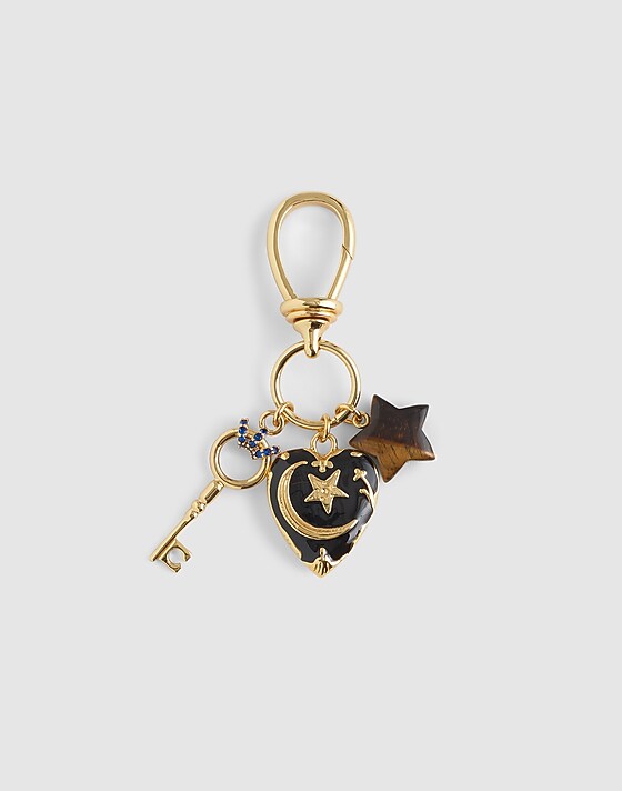 madewell Key Cluster Bag Charm jet black