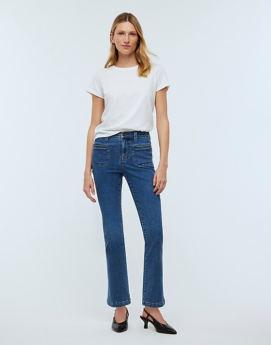 madewell Kick Out Crop Jeans elkton wash