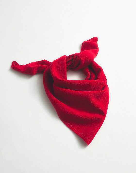 Madewell Knit Bandana Crimson