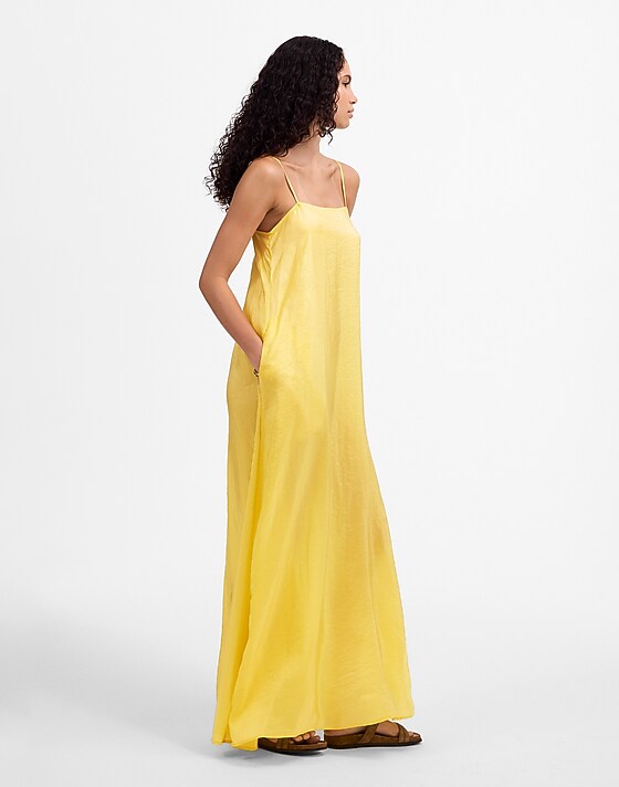 Madewell LESET Lana Maxi Dress Yellow