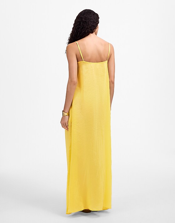 Madewell LESET Lana Maxi Dress Yellow