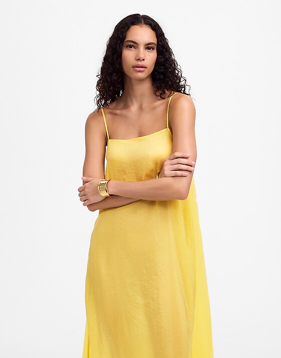 madewell LESET Lana Maxi Dress yellow