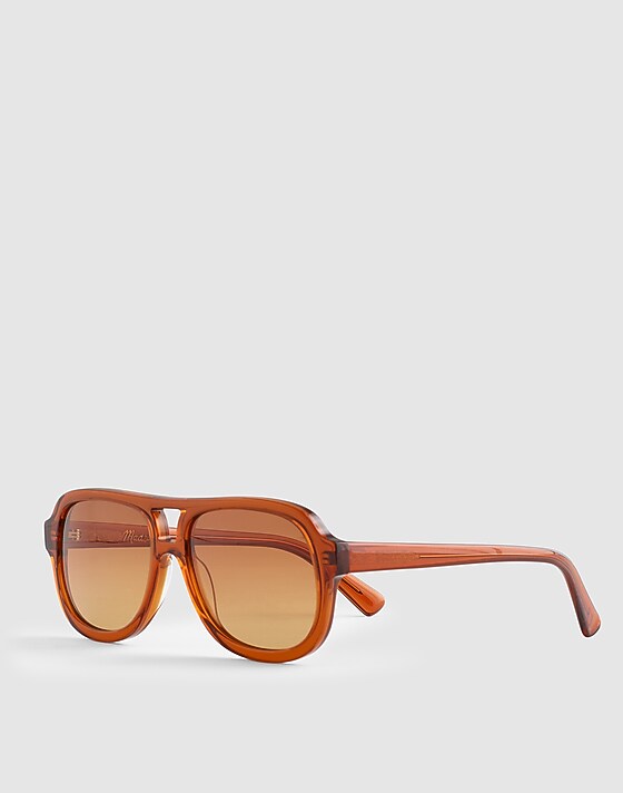 Madewell Logaan Aviator Sunglasses Cinnamon Stick