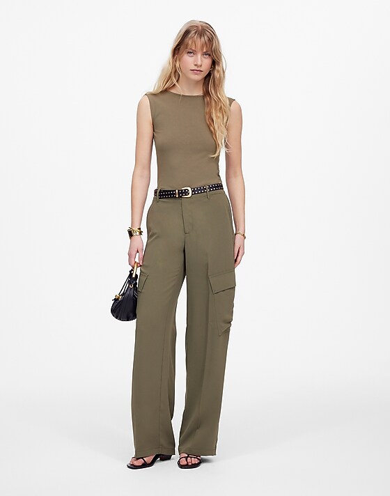 Madewell Low-Back Tee Faded Fatigue