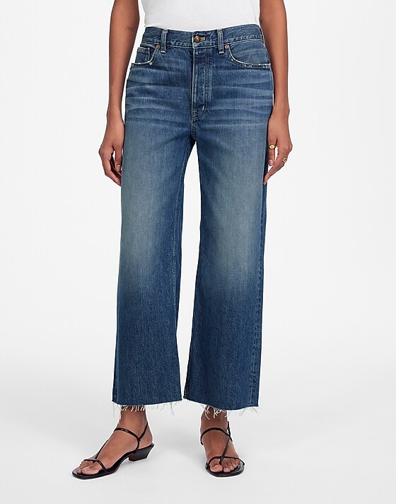 Madewell Low-Slung Baggy Crop Croswell Wash