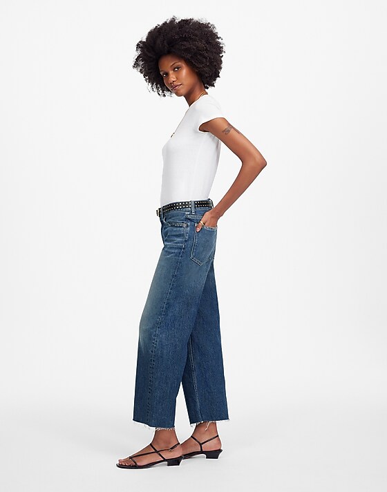Madewell Low-Slung Baggy Crop Croswell Wash