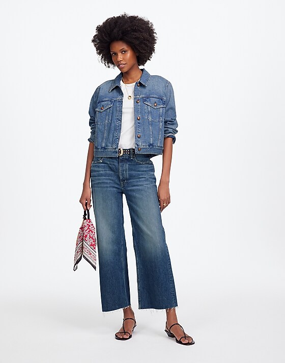 madewell Low-Slung Baggy Crop croswell wash