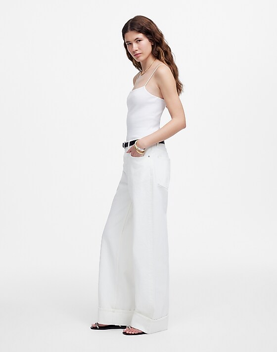 Madewell Low-Slung Baggy Jeans Pure White