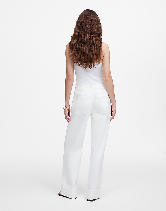 Madewell Low-Slung Baggy Jeans Pure White