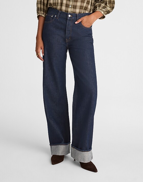 Madewell Low-Slung Baggy Jeans Rinse Wash