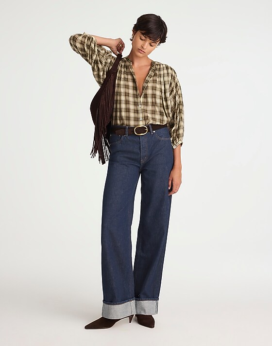 madewell Low-Slung Baggy Jeans rinse wash