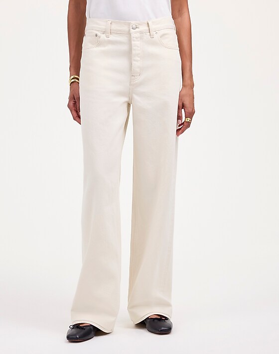 Madewell Low-Slung Baggy Jeans Vintage Ivory