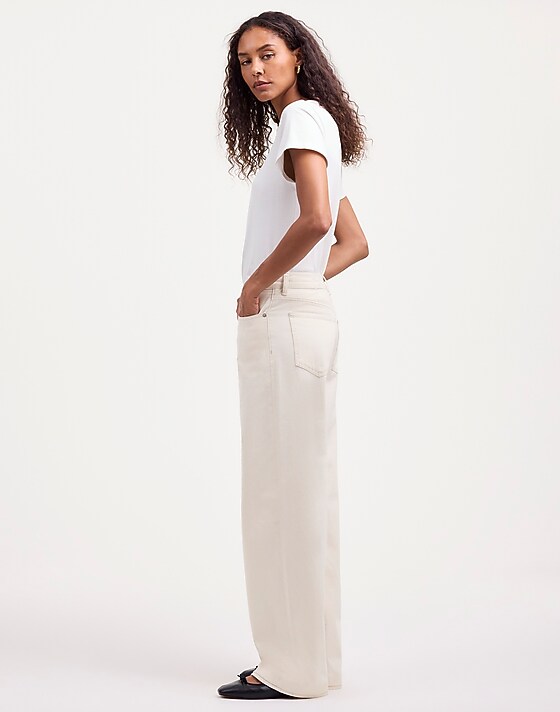 Madewell Low-Slung Baggy Jeans Vintage Ivory