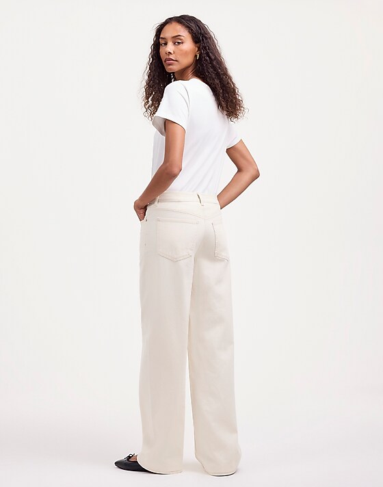 Madewell Low-Slung Baggy Jeans Vintage Ivory