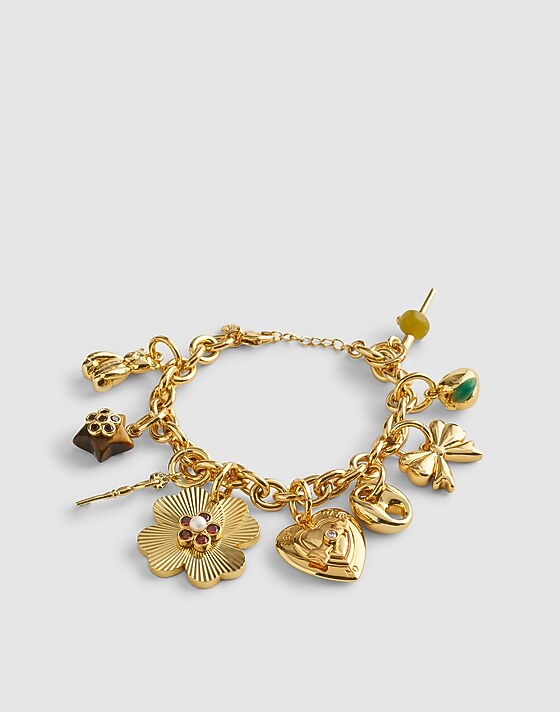 Madewell Mariner Link Charm Antique Gold