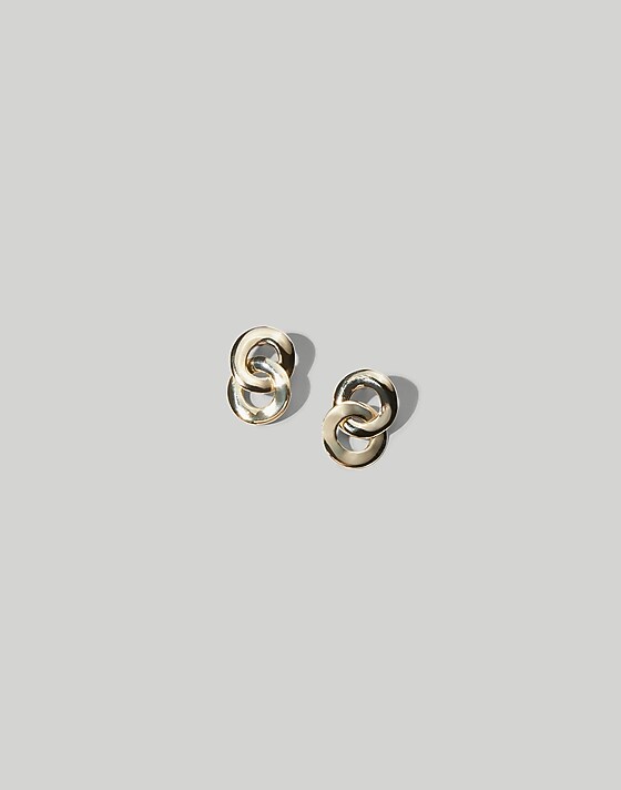 Madewell Maslo Jewelry Linked Earrings Gold