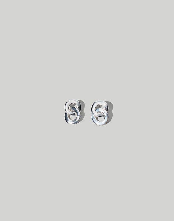 Madewell Maslo Jewelry Linked Earrings Silver