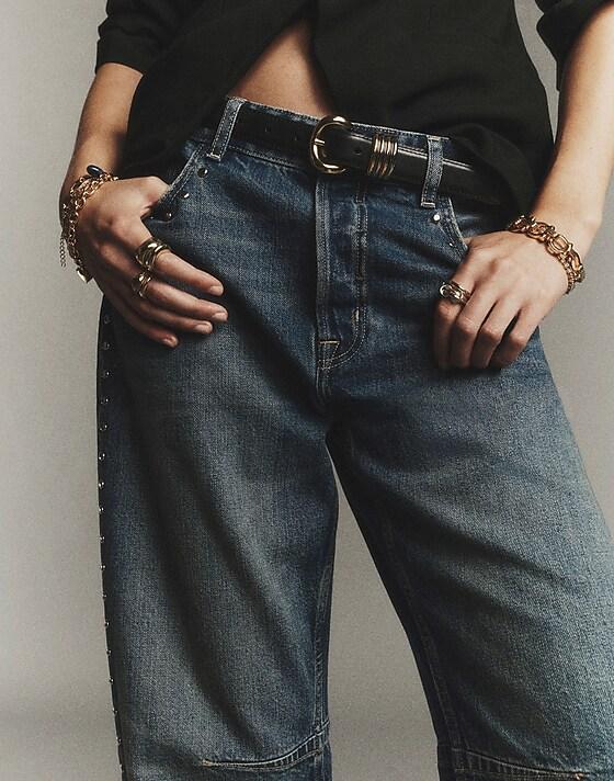 Madewell Metal Keeper Belt True Black