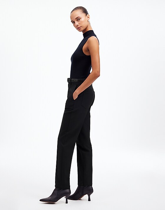 Madewell Mid-Rise Slim Ankle Pant True Black