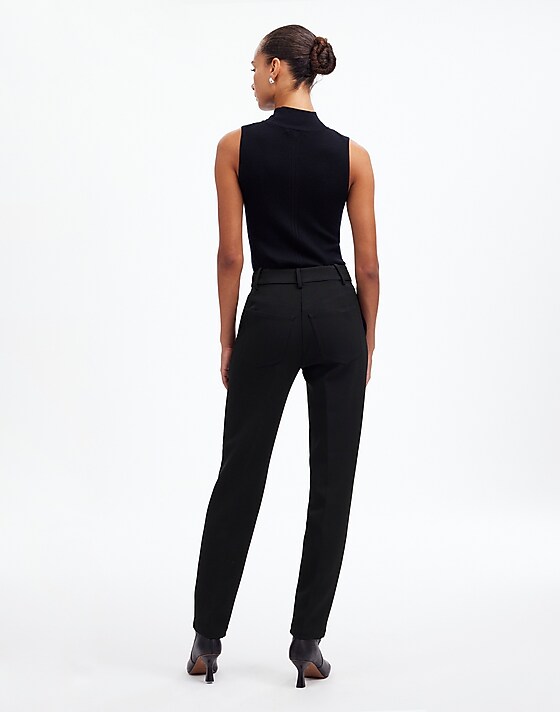 Madewell Mid-Rise Slim Ankle Pant True Black