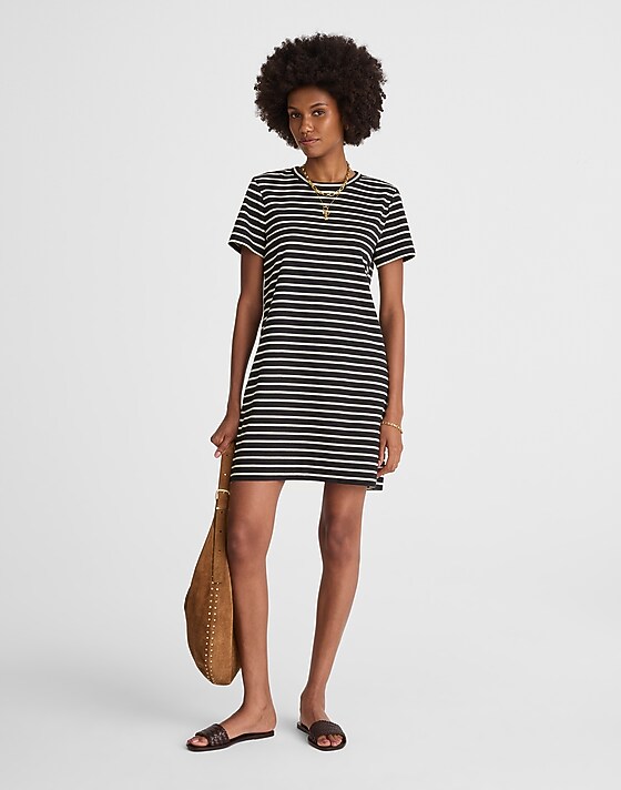 madewell Mini Tee Dress dark navy