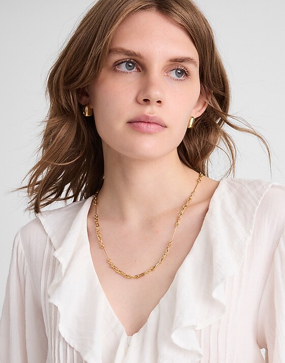 Madewell Mixed Chain Necklace Antique Gold