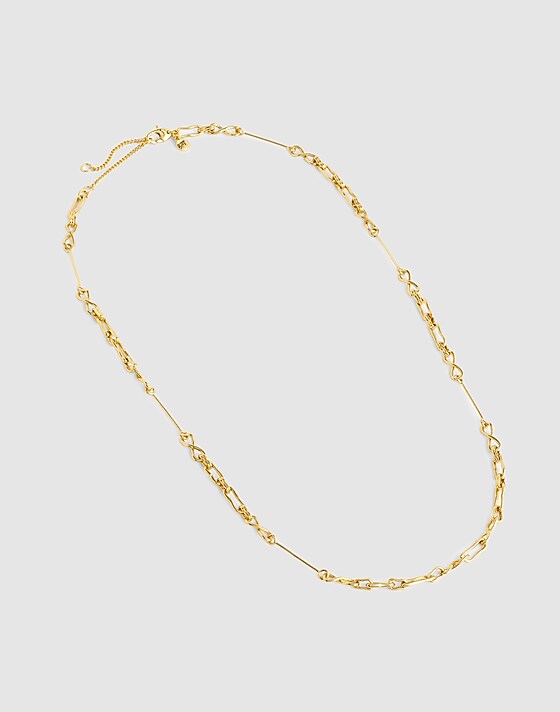 Madewell Mixed Chain Necklace Antique Gold