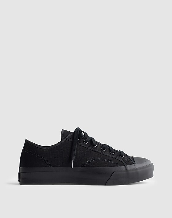 Madewell Moonstar Low Trainer Sneakers Black Mono