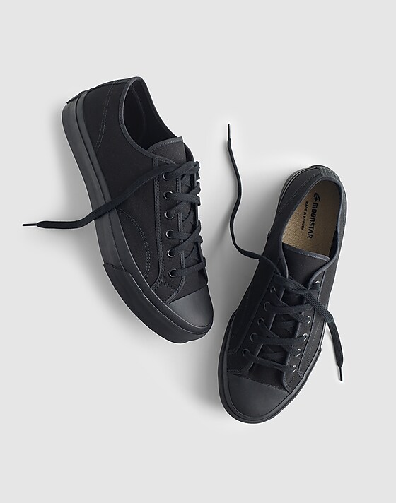 madewell Moonstar Low Trainer Sneakers black mono