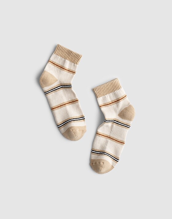 madewell MWL Cloudlift Ankle Socks warm coffee