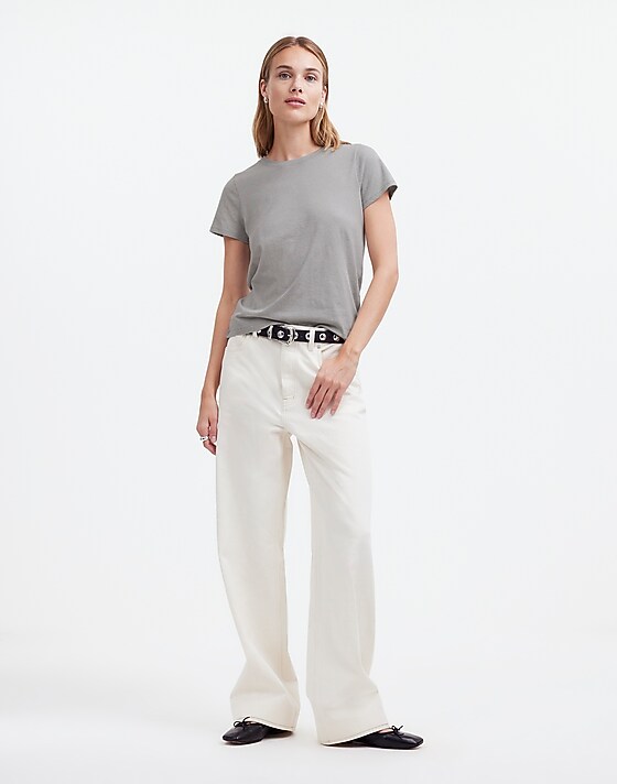 Madewell Northside Vintage Tee Light Hthr Grey