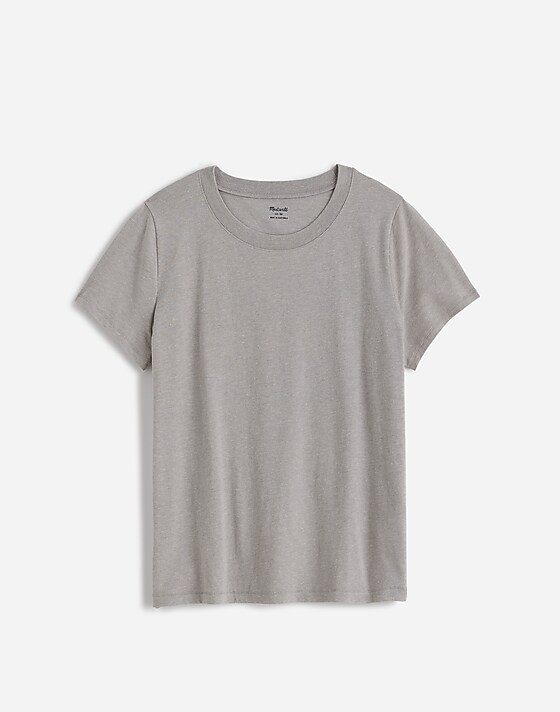 Madewell Northside Vintage Tee Light Hthr Grey