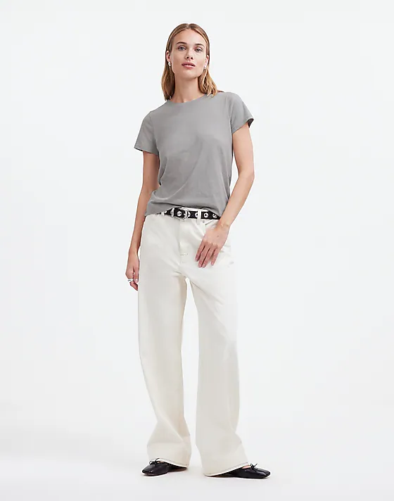 Madewell Northside Vintage Tee Light Hthr Grey