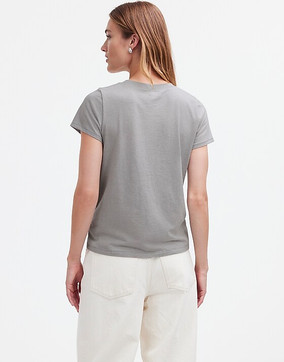 Madewell Northside Vintage Tee Light Hthr Grey