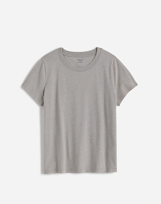 Madewell Northside Vintage Tee Light Hthr Grey