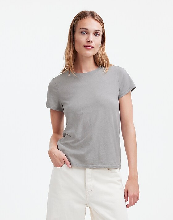 madewell Northside Vintage Tee light hthr grey