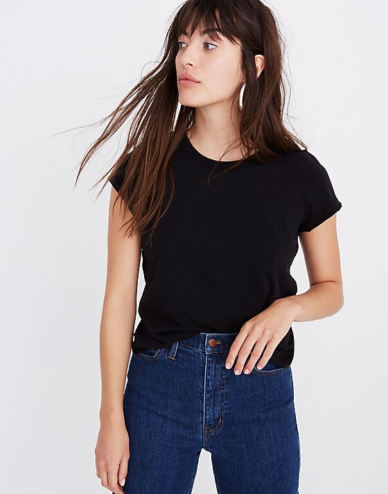 madewell Northside Vintage Tee true black