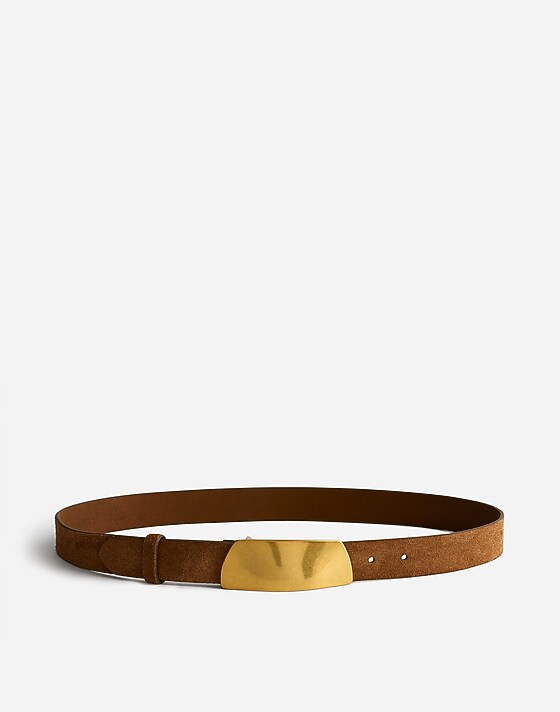 madewell Organic Hardware Belt aged cognac