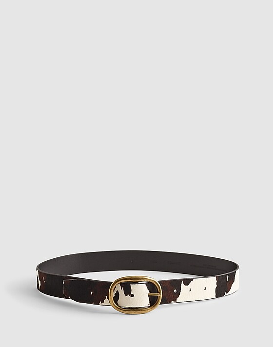 madewell Oval-Buckle Belt dark carob multi