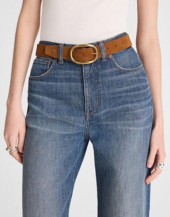 Madewell Oval-Buckle Belt Russet