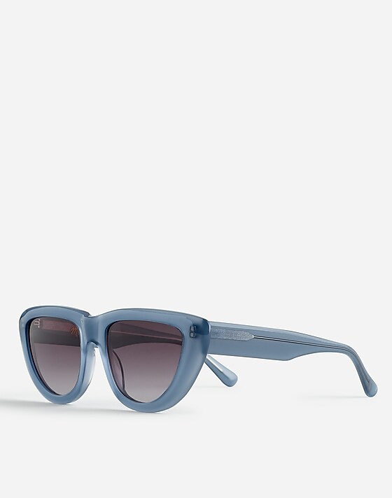 Madewell Oversized Angular Sunglasses Feather Blue