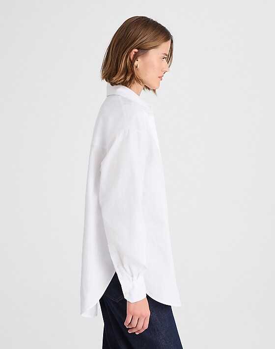 Madewell Oversized Button-Up Shirt White