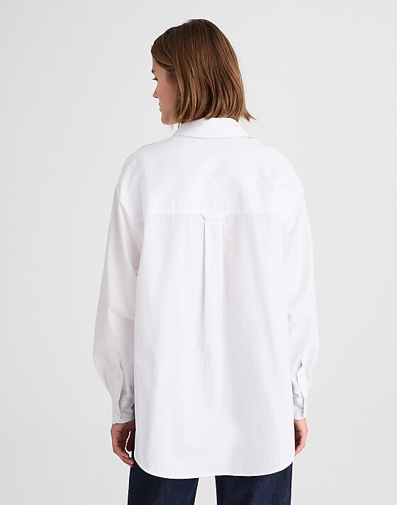 Madewell Oversized Button-Up Shirt White